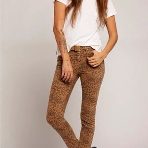 Current/Elliott Leopard Print Jeans
